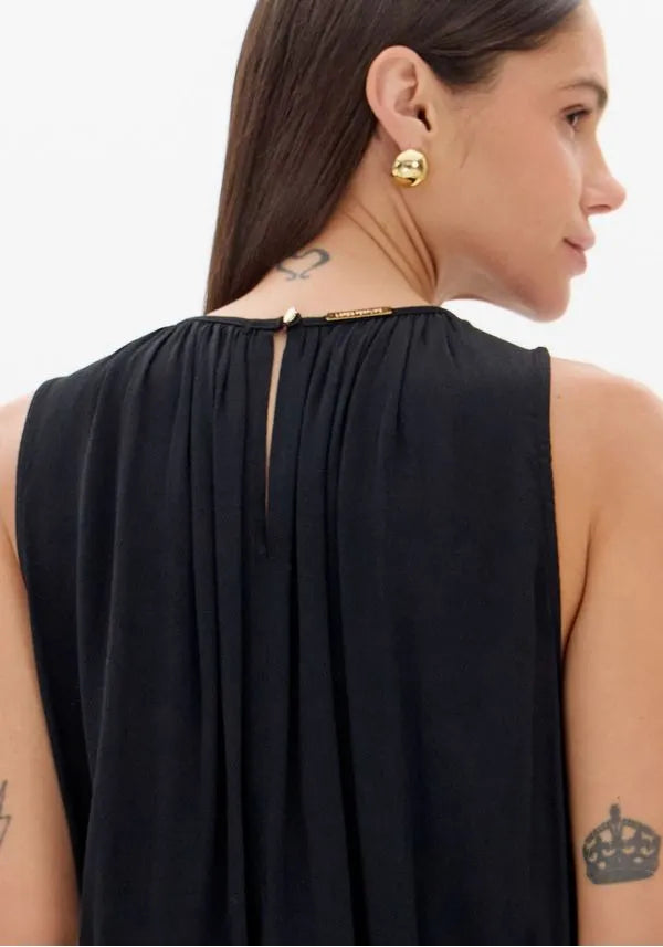 Blusa Franzida sem mangas Lança Perfume