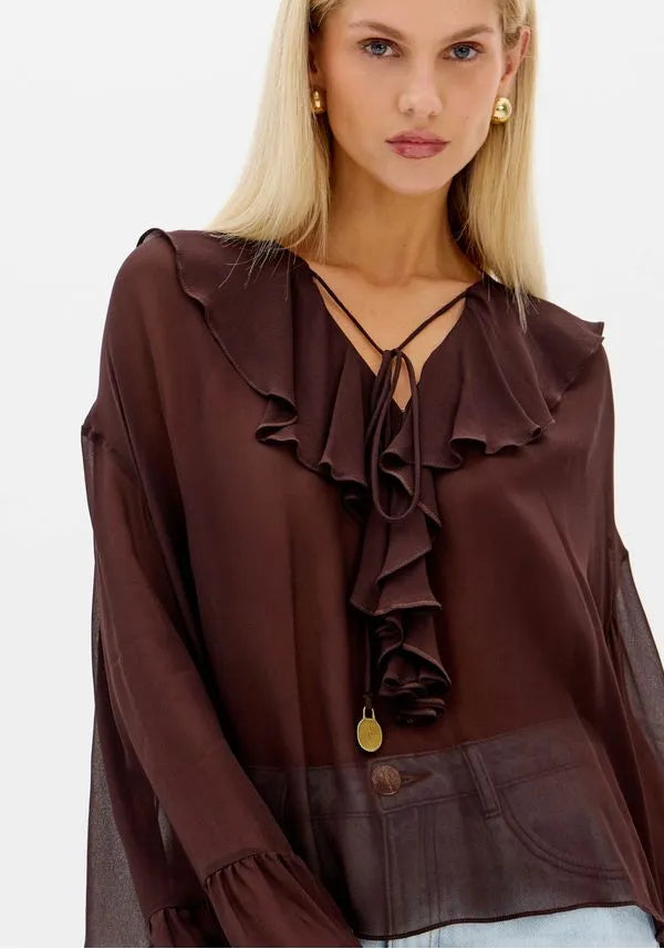 BLUSA COM MANGA LONGA LANÇA PERFUME