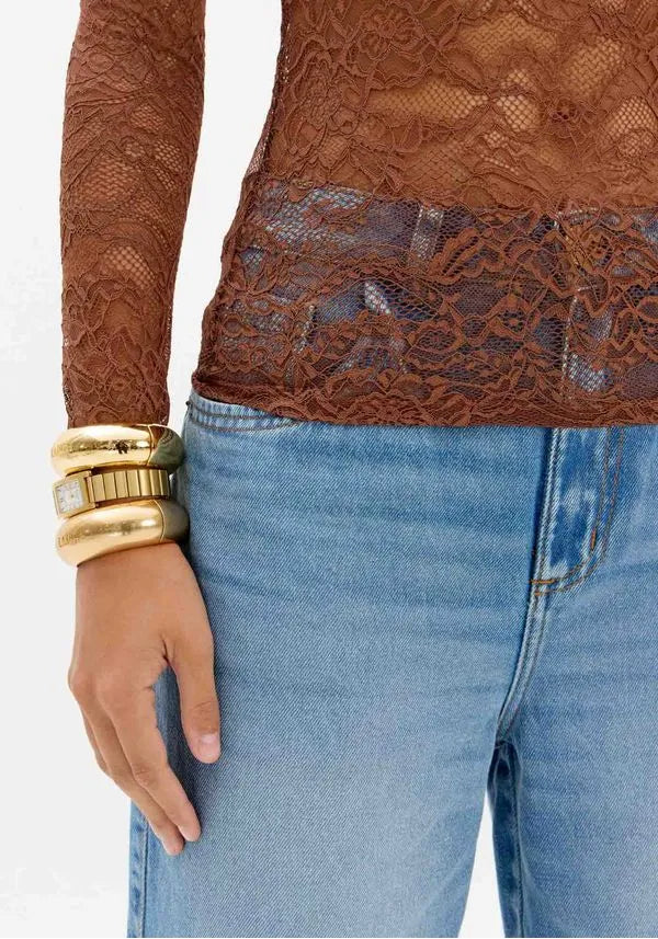 BLUSA MANGA DE RENDAS LANÇA PERFUME