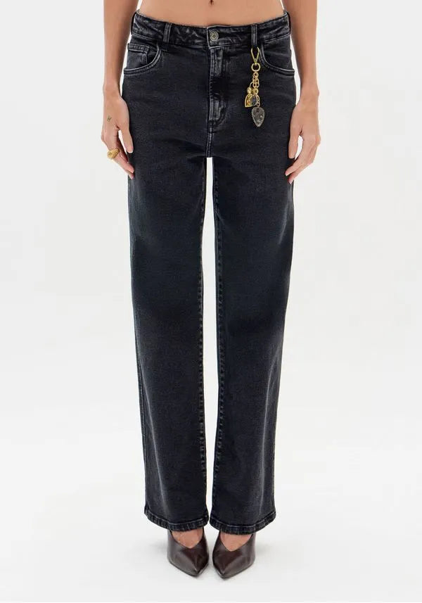 Calça Jeans Full Length Cintura Média Lança Perfume