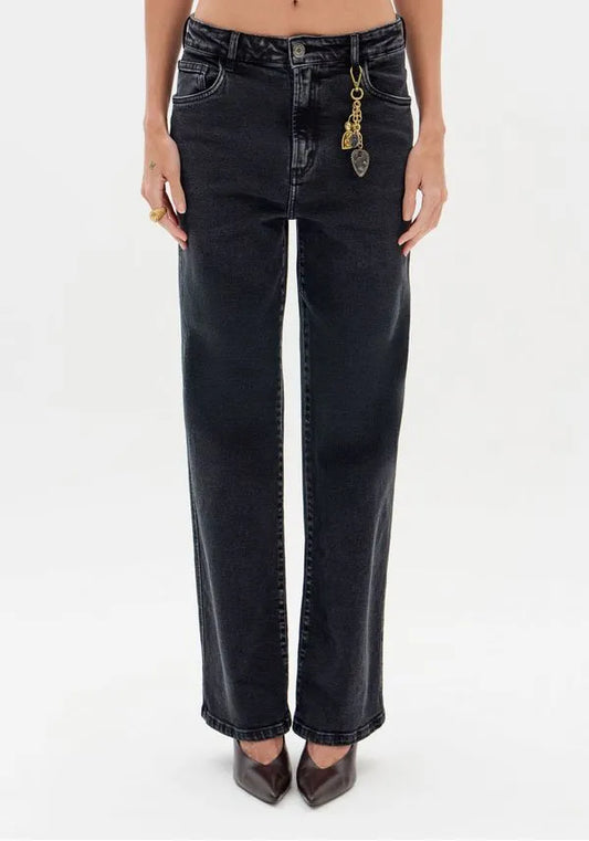 Calça Jeans Full Length Cintura Média Lança Perfume